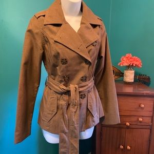 Merona trench coat size small